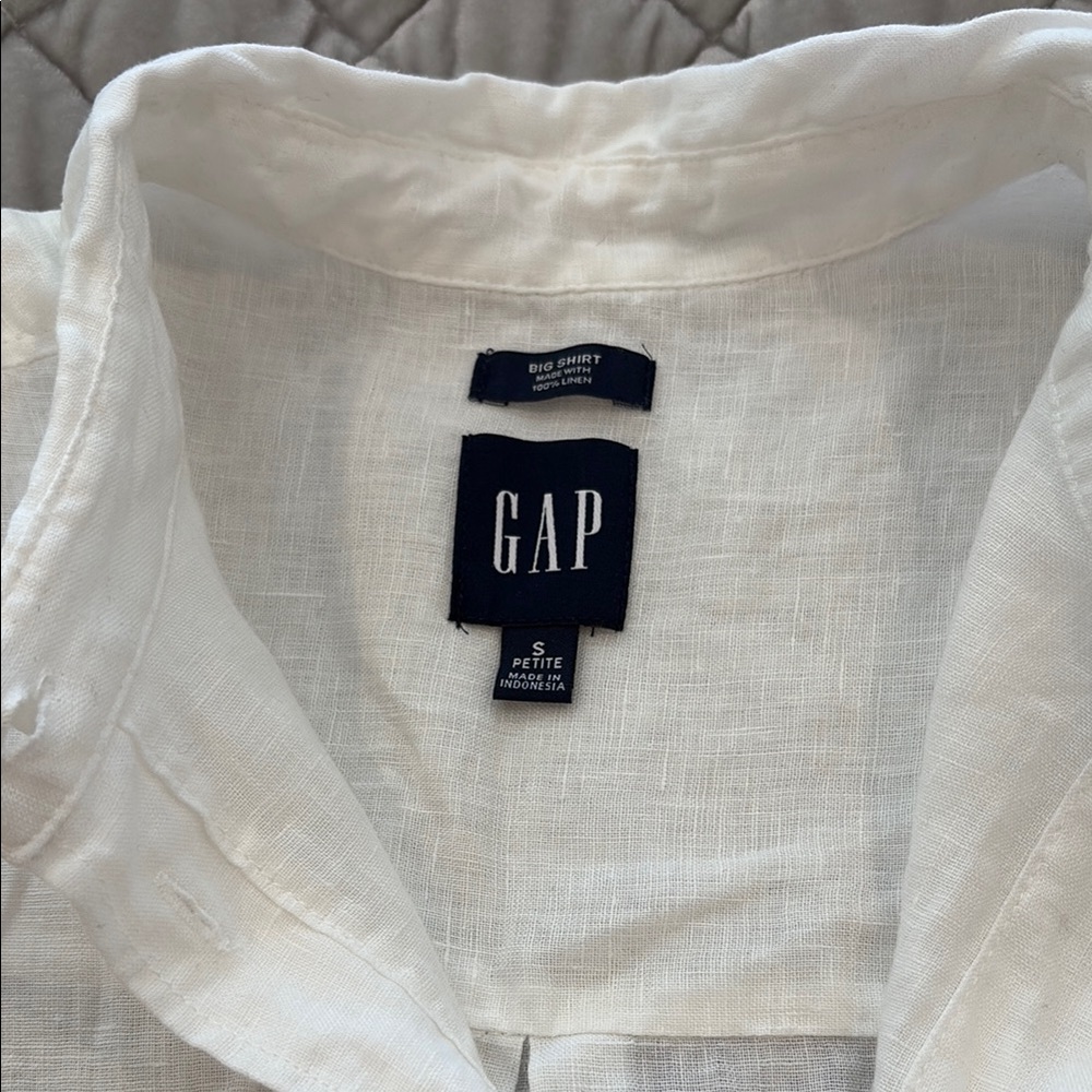 GAP White Linen Shirt